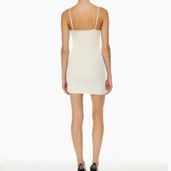 Aritzia Babaton Sculpt Knit Cami Dress Matte Pearl  NWT Size Large - Picture 3 of 10